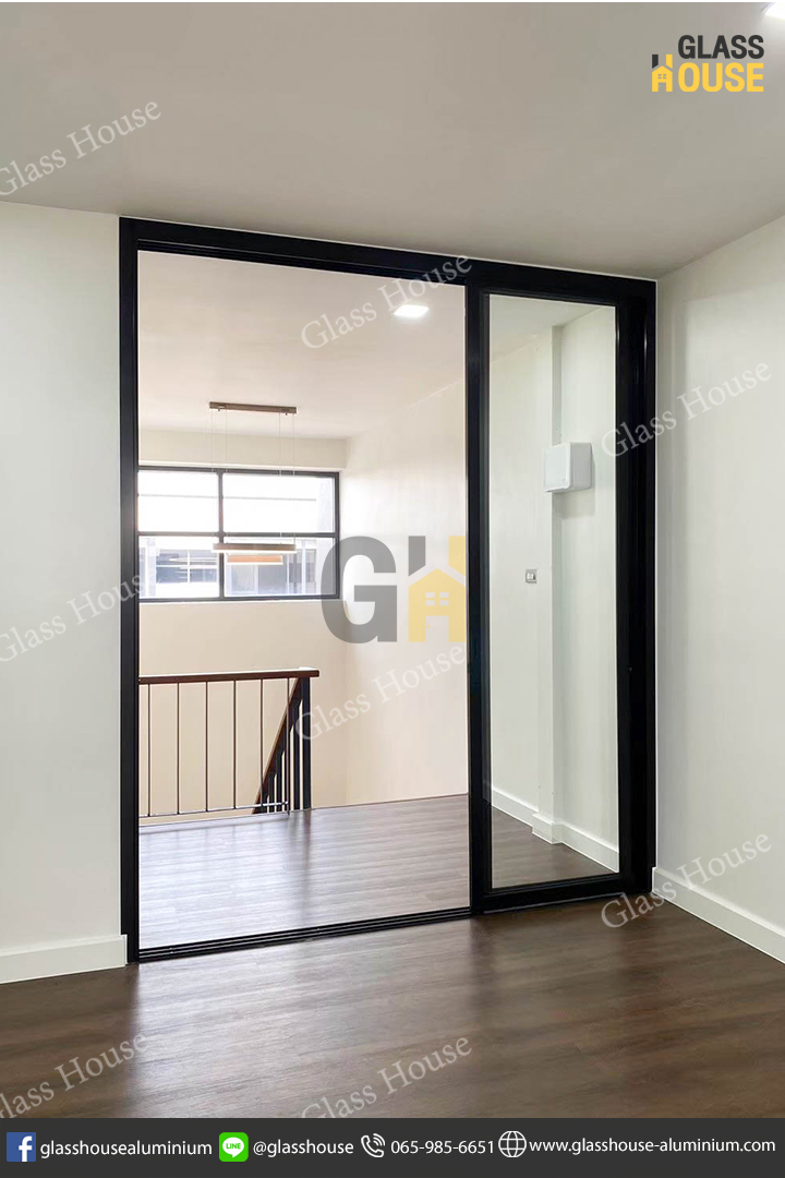 บานเลื่อน, ประตูบานเลื่อน, บานเลื่อนพรีเมี่ยม, บานเลื่อนชุดพรีเมี่ยม, ประตูบานเลื่อนซ้อน, บานเลื่อนลายไม้, ประตูกั้นห้อง, กั้นห้องกระจก, กระจกกั้นห้อง, ประตูกระจก, ประตูอลูมิเนียม, กั้นห้อง, กั้นแอร์