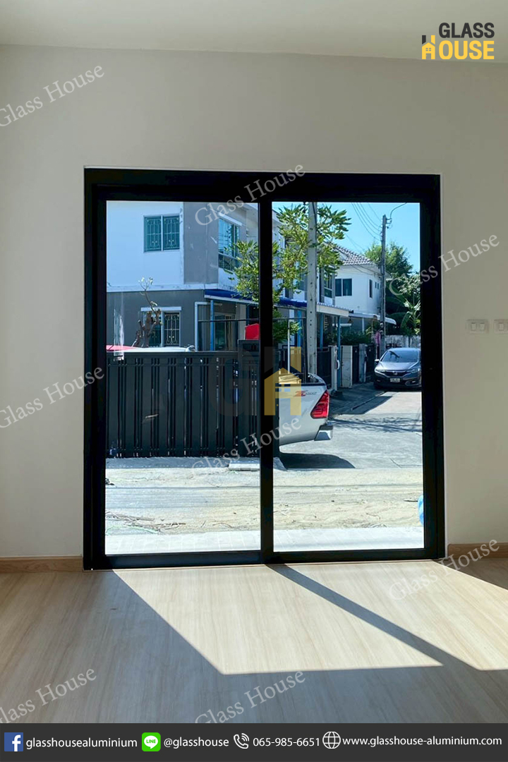 ประตู PC Door, pc door, บานเลื่อน, บานเลื่อนสวิง, ประตูบานพับ, ประตูบานเปิด, กั้นห้อง, กั้นแอร์, กั้นห้องกระจก, กั้นห้องอลูมิเนียม, ประตูบานเลื่อนซ้อน, ประตู 2 in 1, บาน 2 in 1