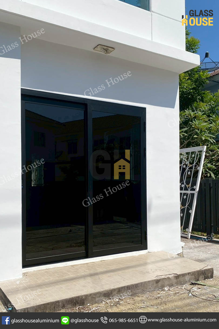 ประตู PC Door, pc door, บานเลื่อน, บานเลื่อนสวิง, ประตูบานพับ, ประตูบานเปิด, กั้นห้อง, กั้นแอร์, กั้นห้องกระจก, กั้นห้องอลูมิเนียม, ประตูบานเลื่อนซ้อน, ประตู 2 in 1, บาน 2 in 1