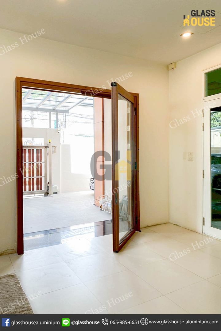 ประตู PC Door, pc door, บานเลื่อน, บานเลื่อนสวิง, ประตูบานพับ, ประตูบานเปิด, กั้นห้อง, กั้นแอร์, กั้นห้องกระจก, กั้นห้องอลูมิเนียม, ประตูบานเลื่อนซ้อน, ประตู 2 in 1, บาน 2 in 1